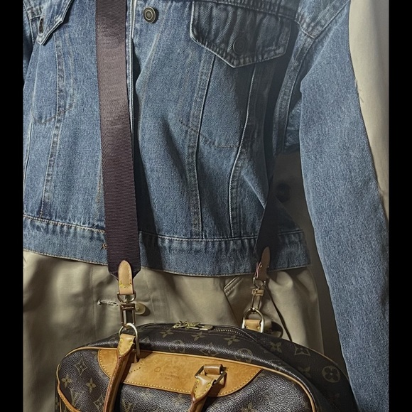 Vintage 1990’s Louis Vuitton Brown Deauville Monogram Satchel - Picture 7 of 16